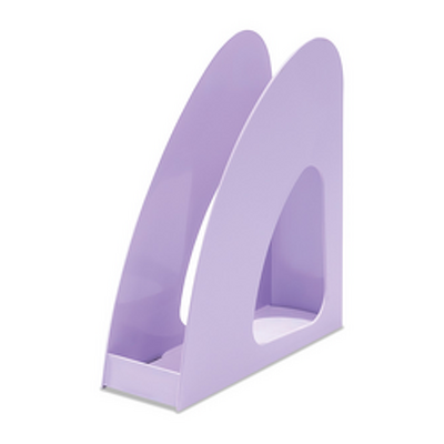 Suport vertical plastic pentru cataloage Re-Loop, PP reciclat - violet pastel