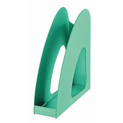 Suport vertical plastic pentru cataloage, verde jad, Han Twin