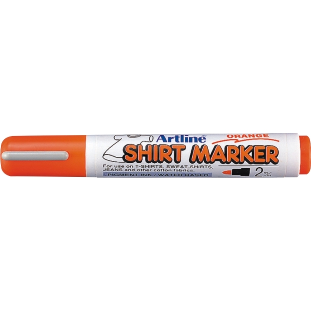 T-Shirt marker portocaliu, corp plastic si varf rotund 2.0mm