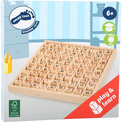 Tabla inmultirii din lemn