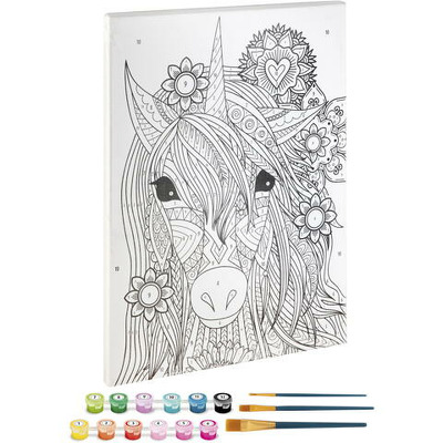 Tablou pictez pe numere - Unicorn