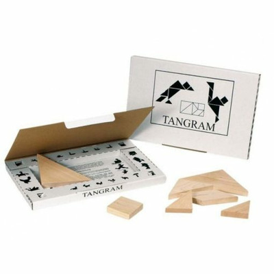 Tangram din lemn cu 7 piese natur