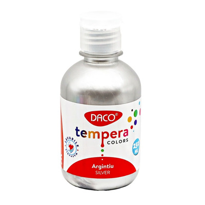 Tempera 250 ml Argintiu DACO TE250AG