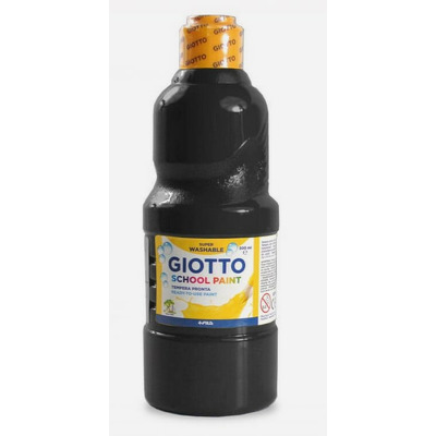 Tempera Giotto borcan 500 ml, negru