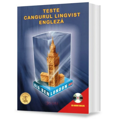 Teste Cangurul Lingvist - Limba Engleza. Culegere de teste grila cu raspunsuri (CD audio inclus)