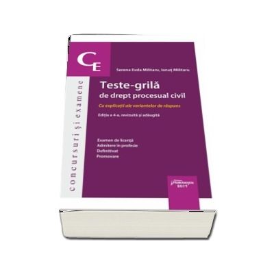Teste-grila de drept procesual civil. Editia a 4-a