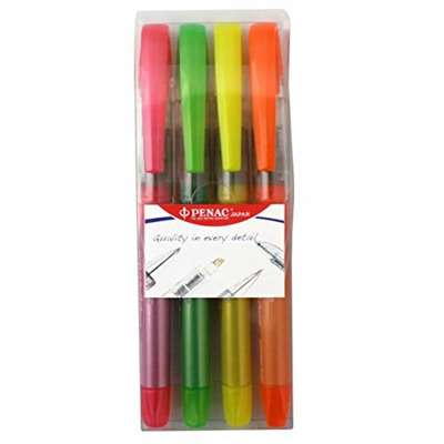 Textmarker cu cerneala Liqliner, varf 1-4 mm, 4culori/set