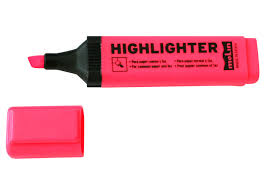 Textmarker roz varf lat Molin