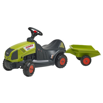 Tractor Claas Axos pentru copii cu remorca