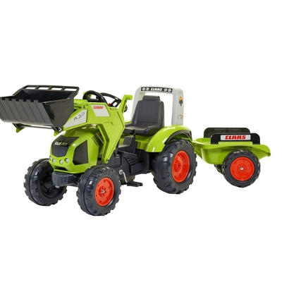 Tractor cu pedale Claas Axos 330 cu cupa si remorca