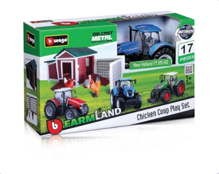 Tractor New Holland T7.315 HD albastru - Bburago