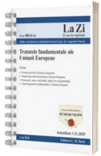 Tratatele fundamentale ale Uniunii Europene. Cod 814. Actualizat la 1.11.2025