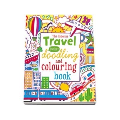 Travel pocket doodling and colouring