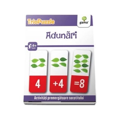 TrioPuzzle - Adunari. Activitati matematice introductive (Contine 60 de carduri)