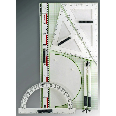 Trusa geometrie pentru tabla scolara III, Re-Plastic