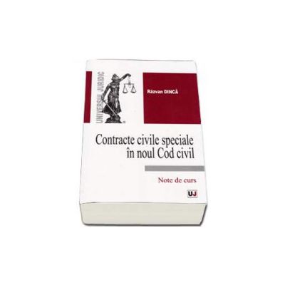 Contracte civile speciale in noul Cod civil - Note de curs
