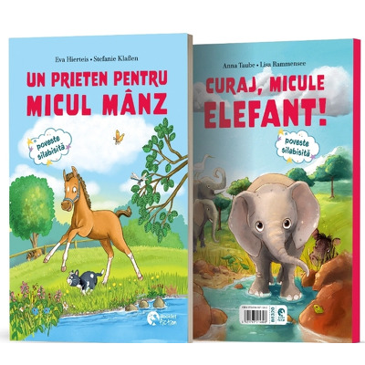 Un prieten pentru micul manz. Curaj, micule elefant!