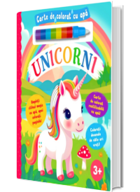 Unicorni. carte de colorat cu apa