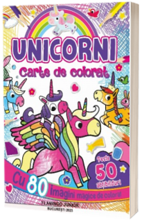 Unicorni - carte de colorat