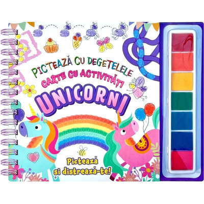 Unicorni. Picteaza cu degetele