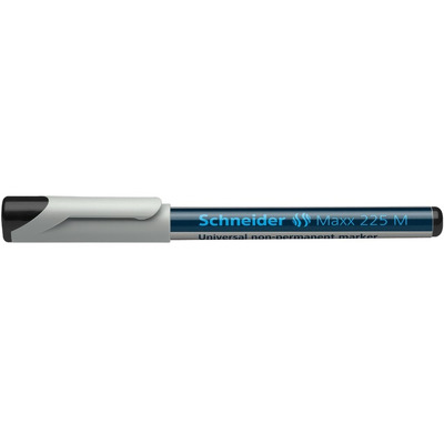 Universal non-permanent marker Schneider Maxx 225 M, varf 1mm - negru