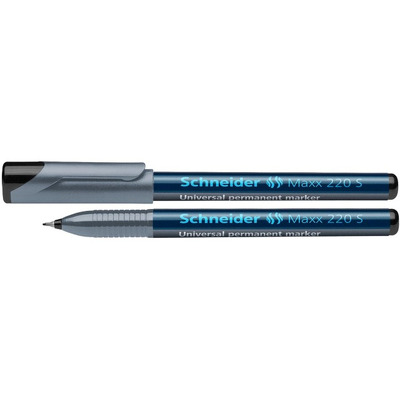 Universal permanent marker Schneider Maxx 220 S, varf 0.4mm - negru