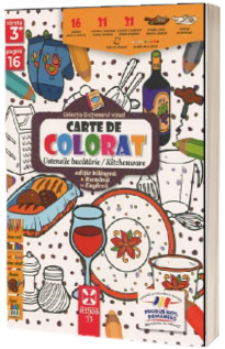 Ustensile de bucatarie, carte de colorat