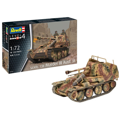 Vehicul Militar Revell Sd.Kfz. 138 Marder Iii Ausf. M Scara 1:72