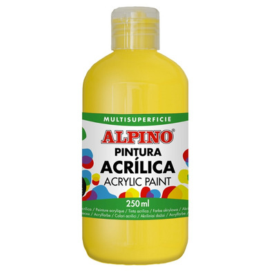 Vopsea acrilica, 250ml, Alpino - galben