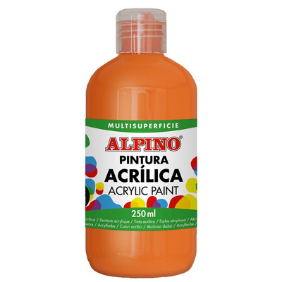 Vopsea acrilica, 250ml, Alpino - portocaliu