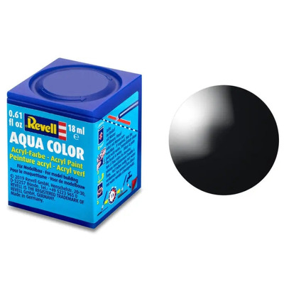Vopsea Acrilica Revell Aqua Black Gloss 7