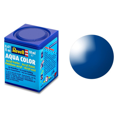 Vopsea Pe Baza De Apa Revell Gloss Blue Ral 5005 18ml