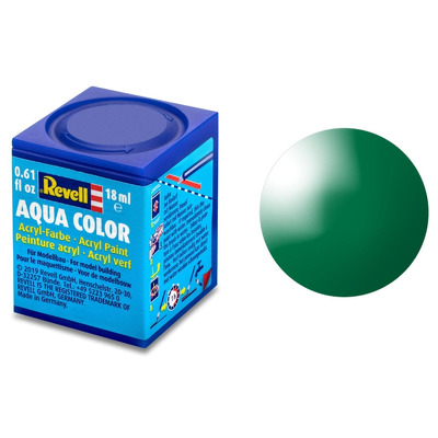 Vopsea Pe Baza De Apa Revell Gloss Emerald Green Ral 6029 18ml