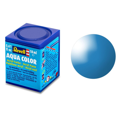 Vopsea Pe Baza De Apa Revell Gloss Light Blue Ral 5012 18ml