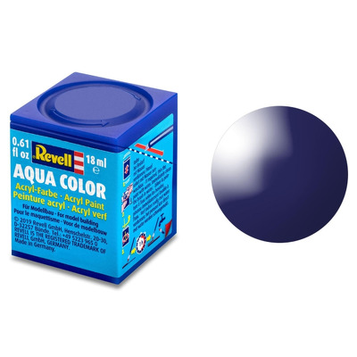 Vopsea Pe Baza De Apa Revell Gloss Night Blue Ral 5022 18ml