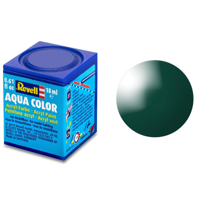Vopsea Pe Baza De Apa Revell Gloss Sea Moss Green Ral 6005 18Ml