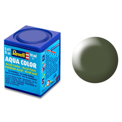 Vopsea Pe Baza De Apa Revell Silk Olive Green Ral 6003 18Ml