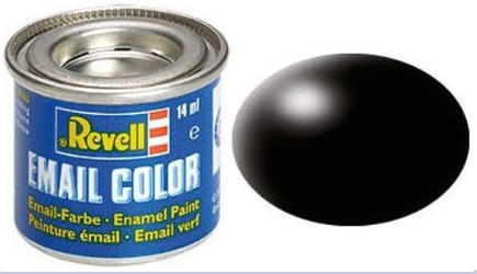 Vopsea revell email satinat negru ral pentru modelism revell