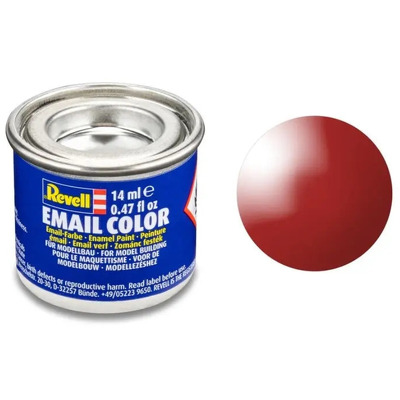 Vopsea rosu aprins lucios pentru modelism Revell 14 ml