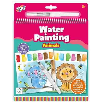 Water Painting: Carte de colorat Animalute