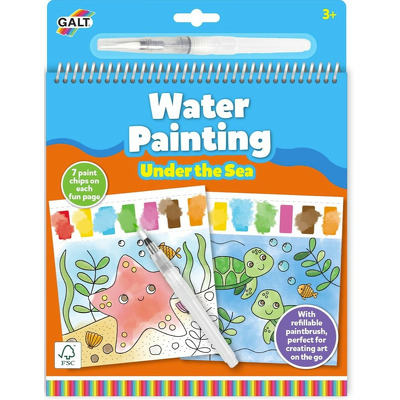 Water Painting: Carte de colorat Animalute marine