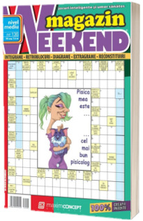 Weekend magazin, numarul 136. Magazin de integrame si jocuri exclusiv cu bancuri
