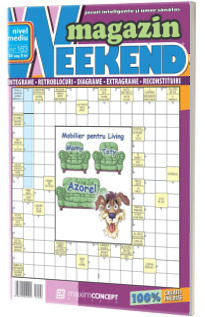 Weekend magazin, numarul 163. Magazin de integrame si jocuri exclusiv cu bancuri