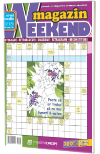 Weekend magazin, numarul 170. Magazin de integrame si jocuri exclusiv cu bancuri