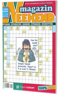 Weekend magazin, numarul 175. Magazin de integrame si jocuri exclusiv cu bancuri