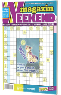 Weekend magazin, numarul 176. Magazin de integrame si jocuri exclusiv cu bancuri