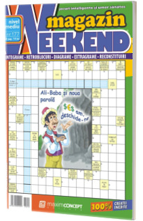 Weekend magazin, numarul 177. Magazin de integrame si jocuri exclusiv cu bancuri