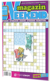 Weekend magazin, numarul 179. Magazin de integrame si jocuri exclusiv cu bancuri