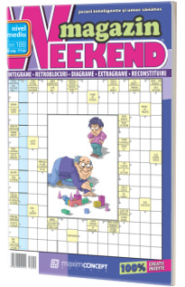 Weekend magazin, numarul 188. Integrame si jocuri exclusiv cu bancuri. Nivel mediu