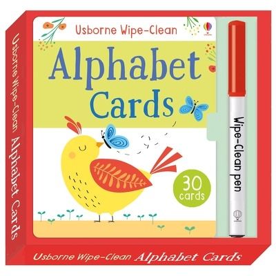 Wipe-clean alphabet cards